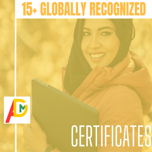 15+ Globally Recognized Certificate